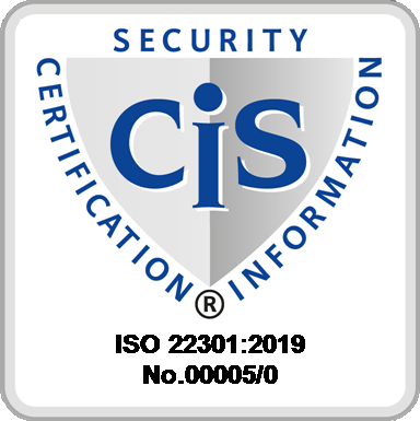 CIS ISO 22301 certified